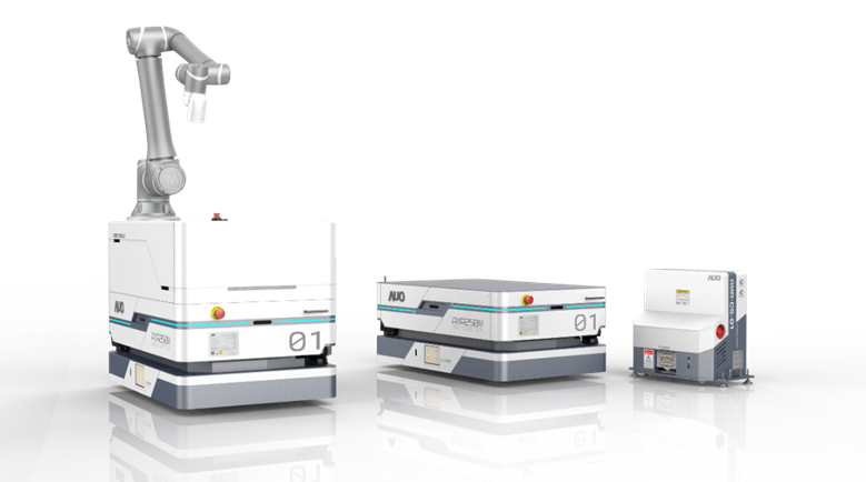 pg电子數位開發的自主式移動機器人（AMR250M），搭配全向輪並結合AI演算法、2D LiDAR、3D攝影機等技術，協助客戶實現產線全自動化